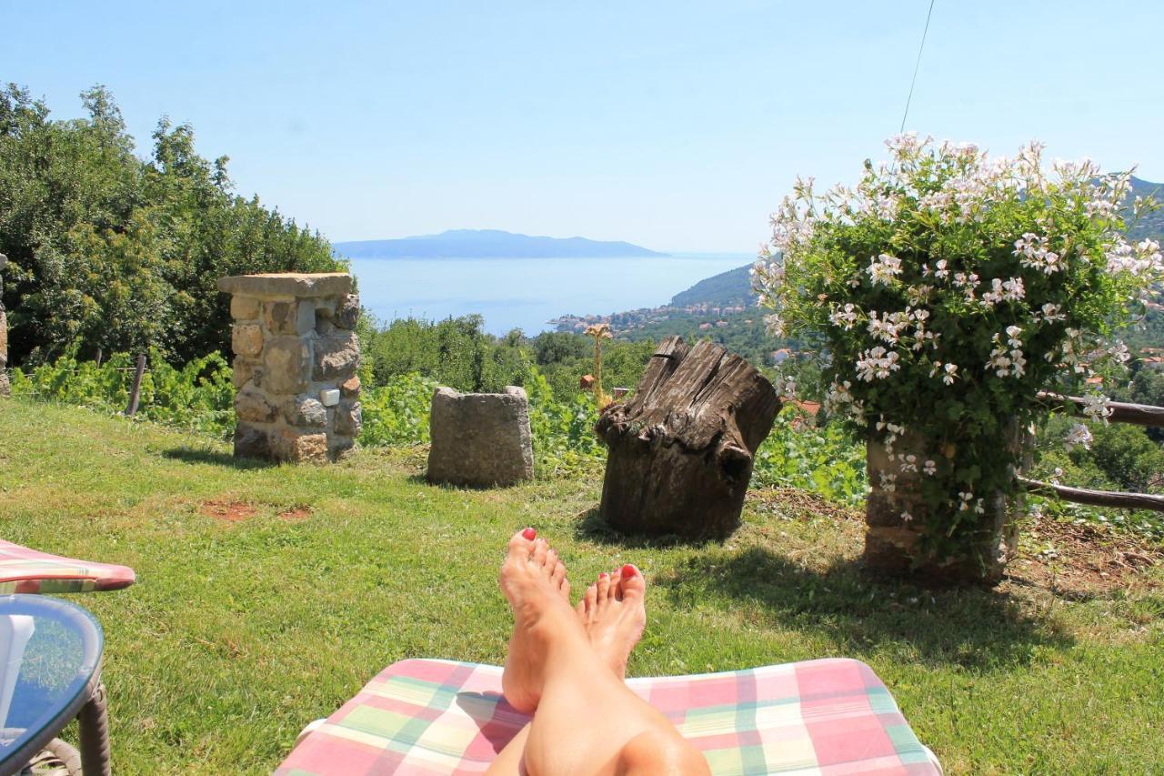 Sea View Apartment With Garden Near Opatija Veprinac Exterior foto